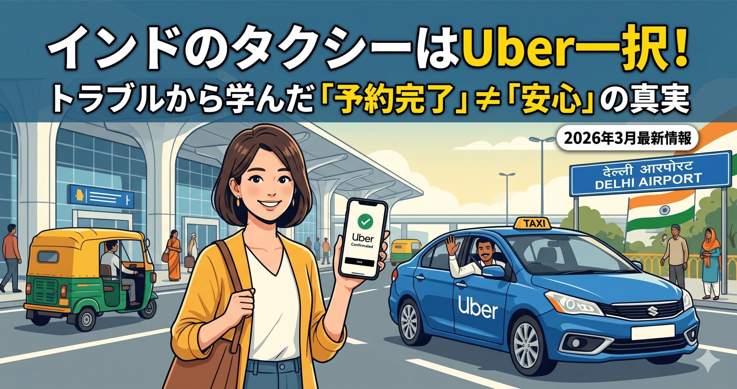Uberで予約していたタクシー
