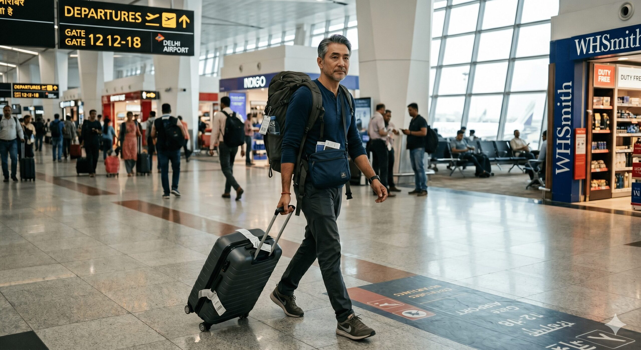 インドの空港で重い荷物を持ち運ぶ実体験
