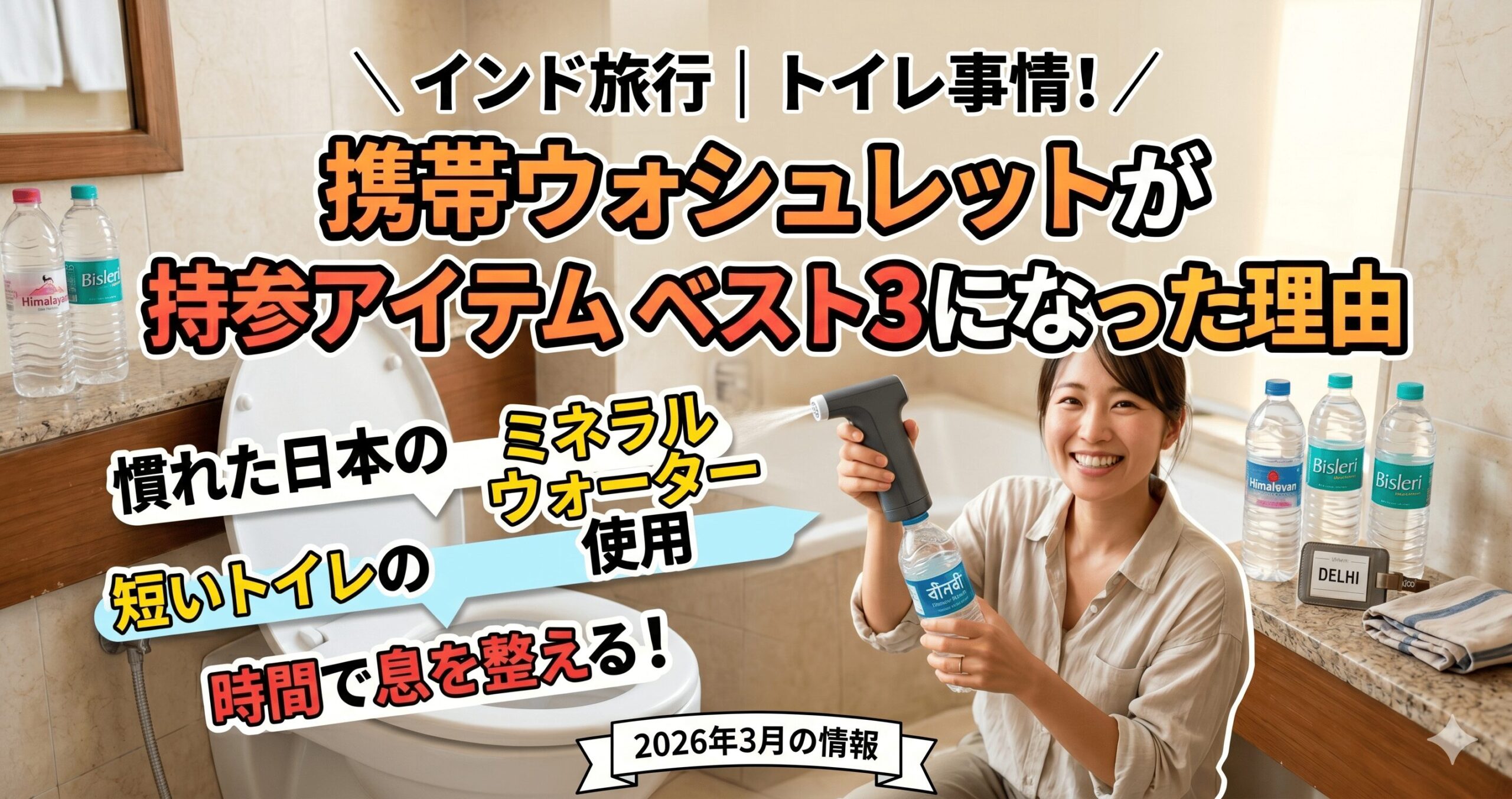携帯ハンディウォシュレット持参